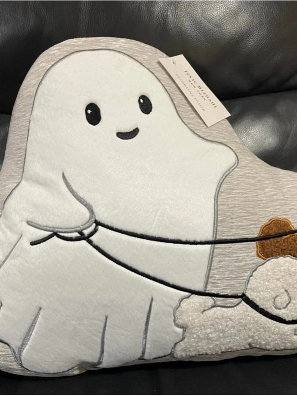 Halloween Isaac Mizrahi Spooky Ghost Walker Pillow